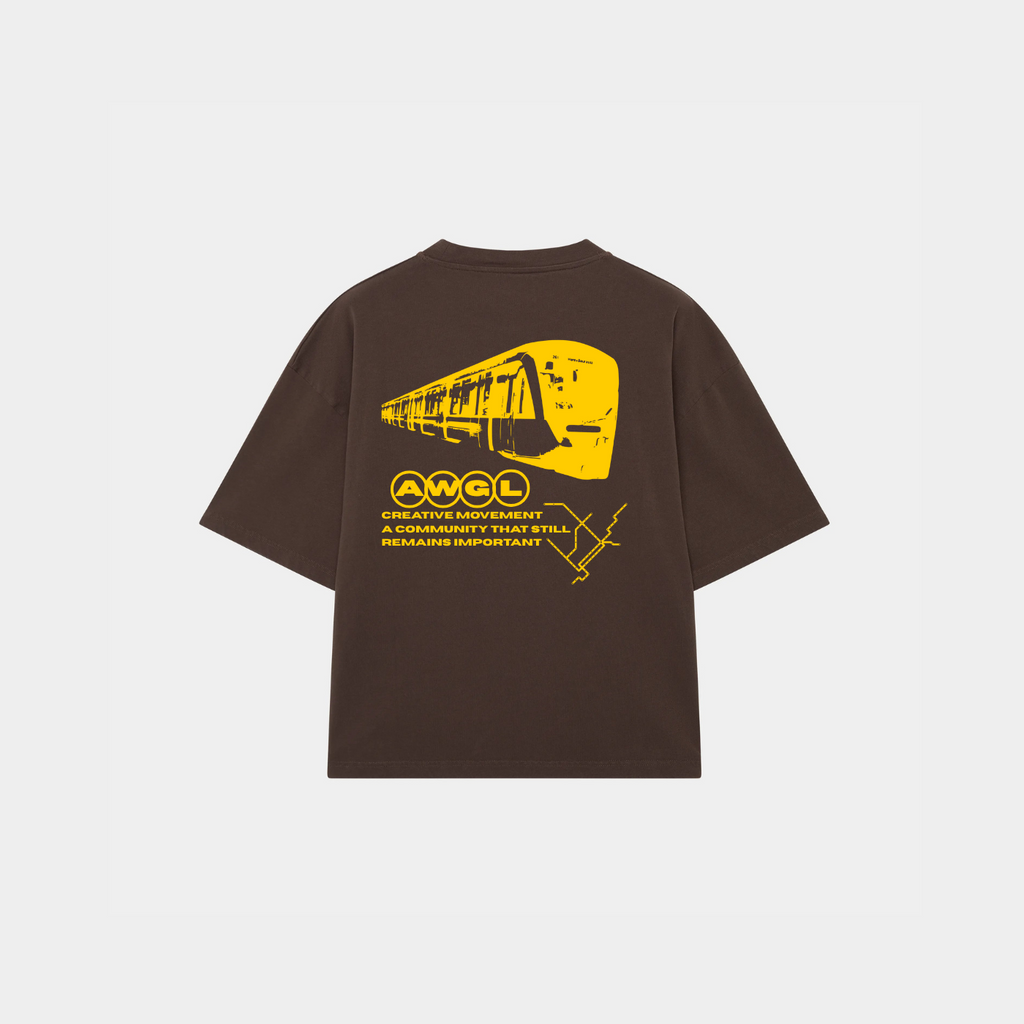 Metro Pulse Brown Tee