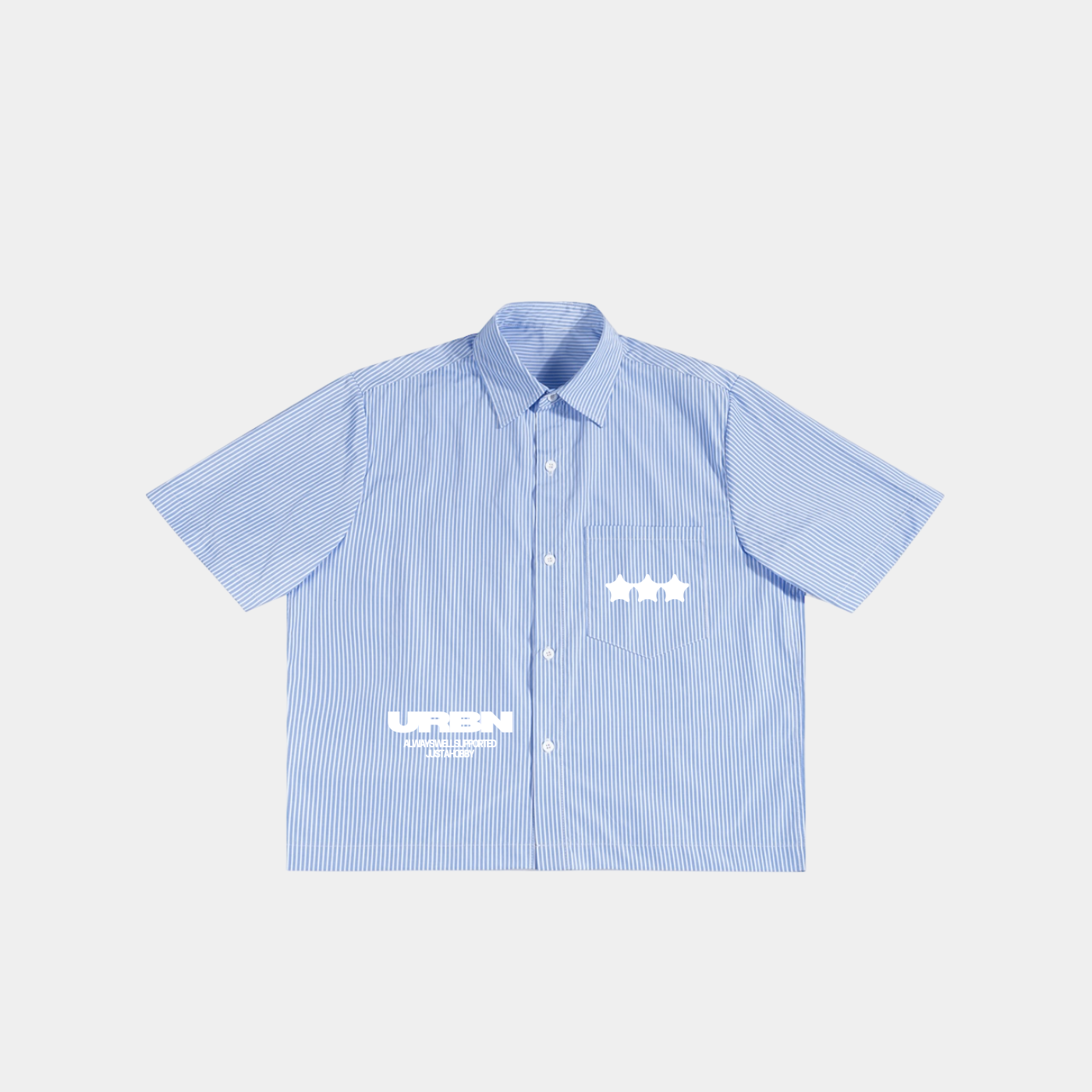 Blue Syntax Boxy Shirt
