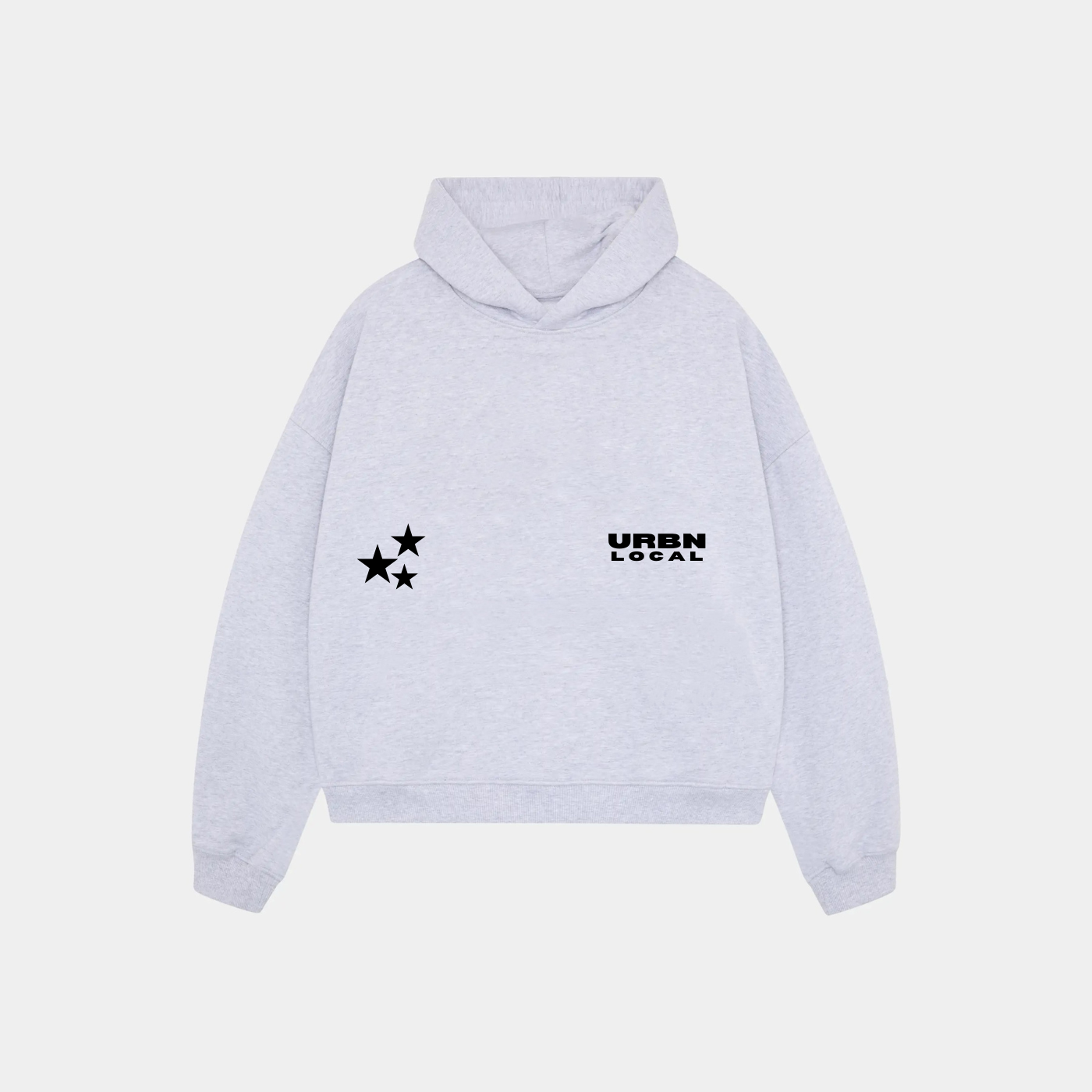 Teyo Ash Grey Boxy Hoodie