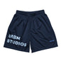 URBN DARK BLUE STUDIOS mesh shorts