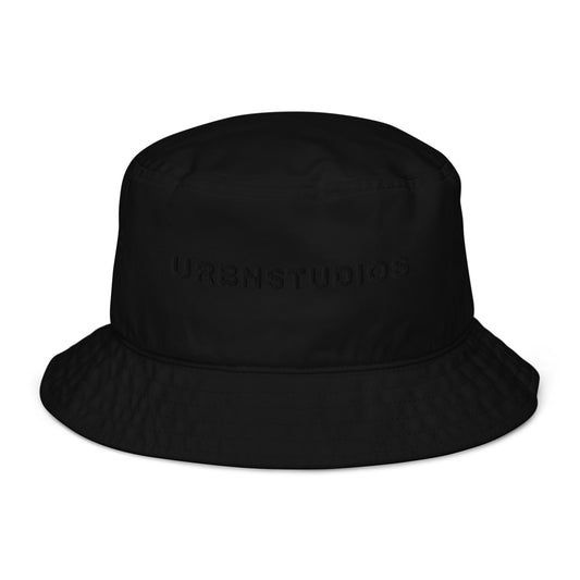 URBN Black bucket hat