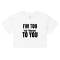 URBN TO YOU Women’s Crop Top